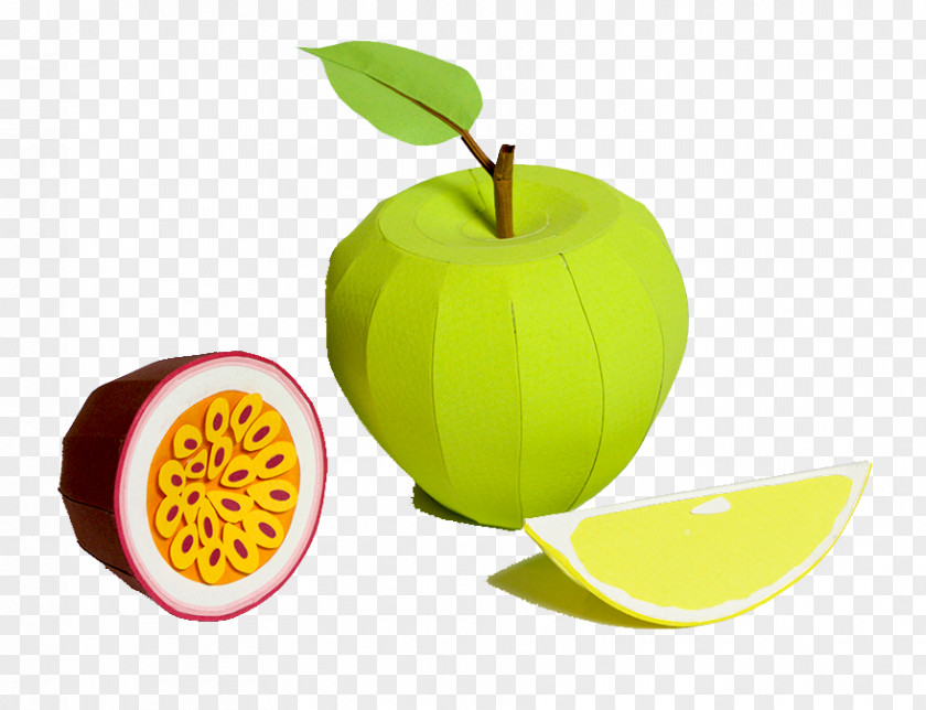 Apple Made Of Paper Superfood Diet Food Wallpaper PNG