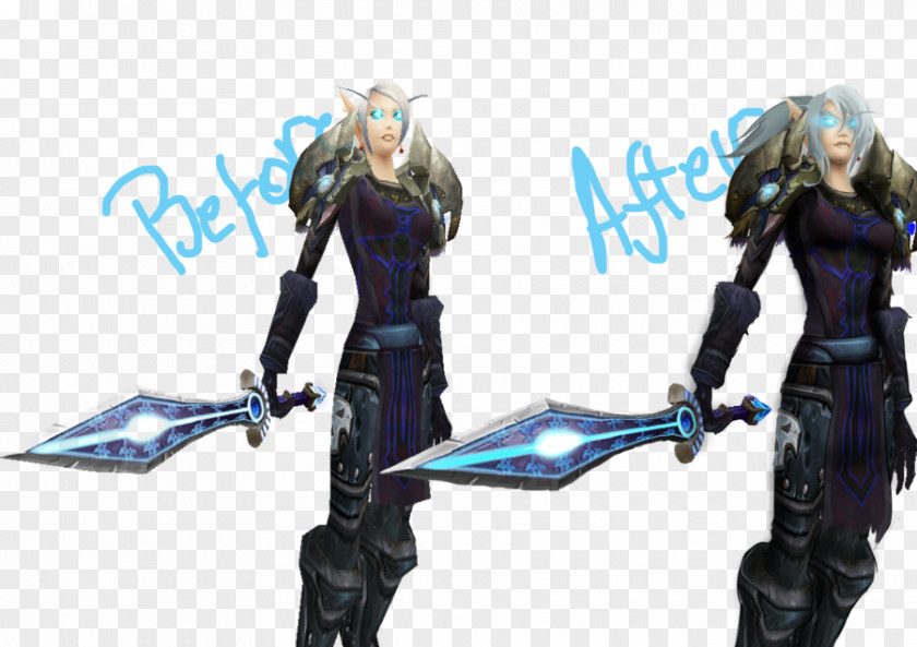 Before And After Death Knight Blood Elf Undead PNG