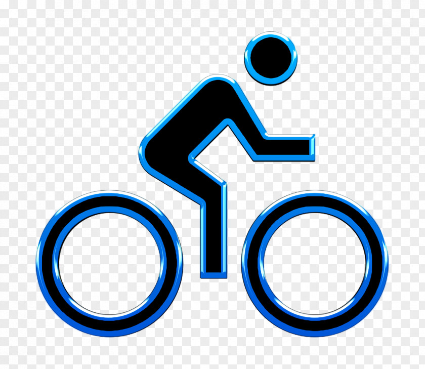 Number Electric Blue Bike Icon Directions PNG