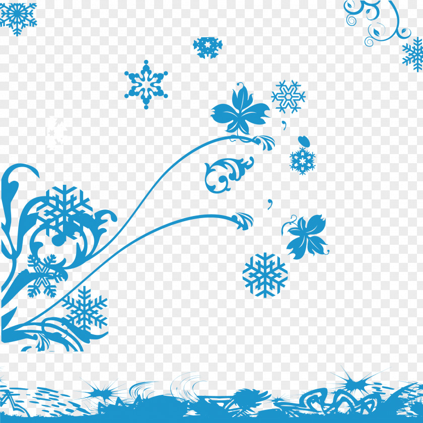 Snowflake Background Element Vector Material Graphic Design Euclidean PNG
