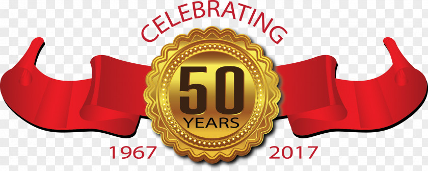 Celebrating 50 Years Logo Brand Product Font PNG