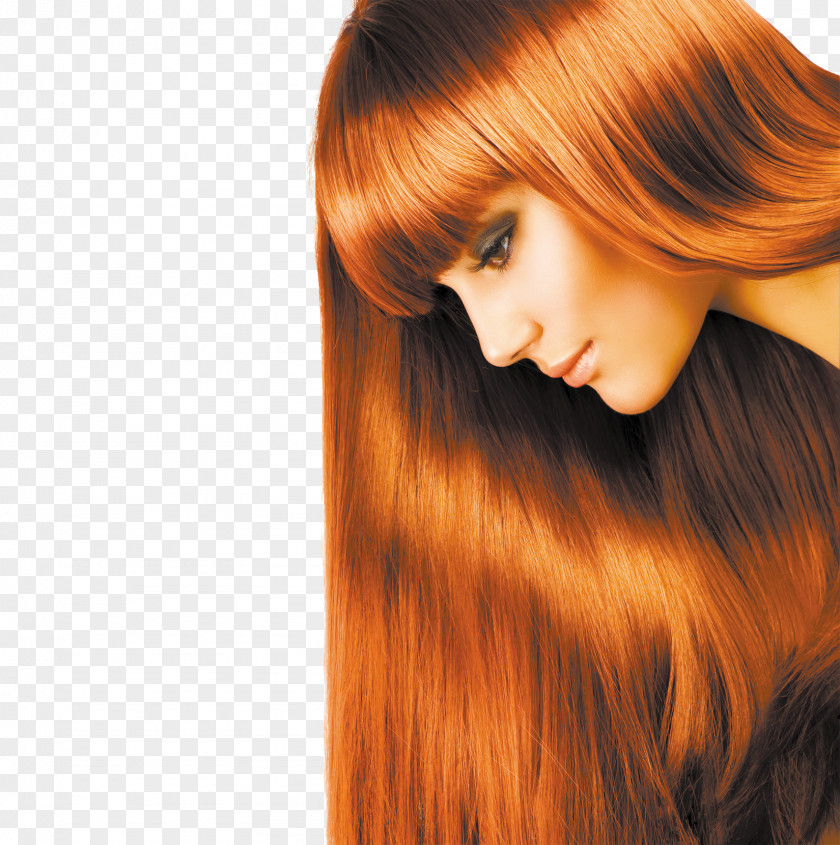Hair Red Coloring Long Hairstyle PNG