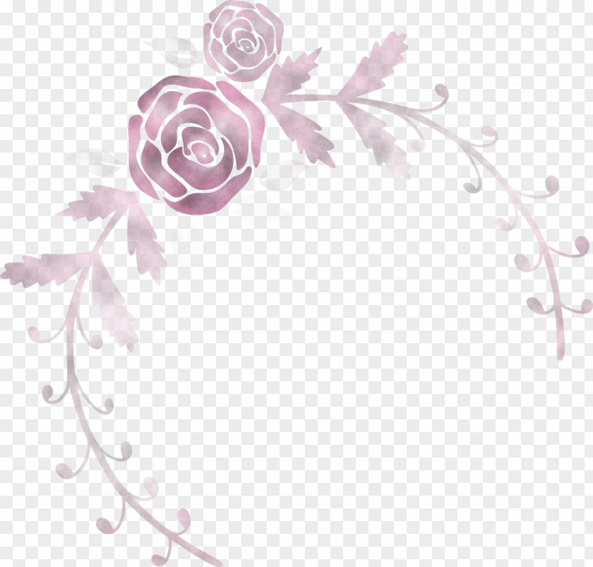 Rose Frame Flower Wedding PNG