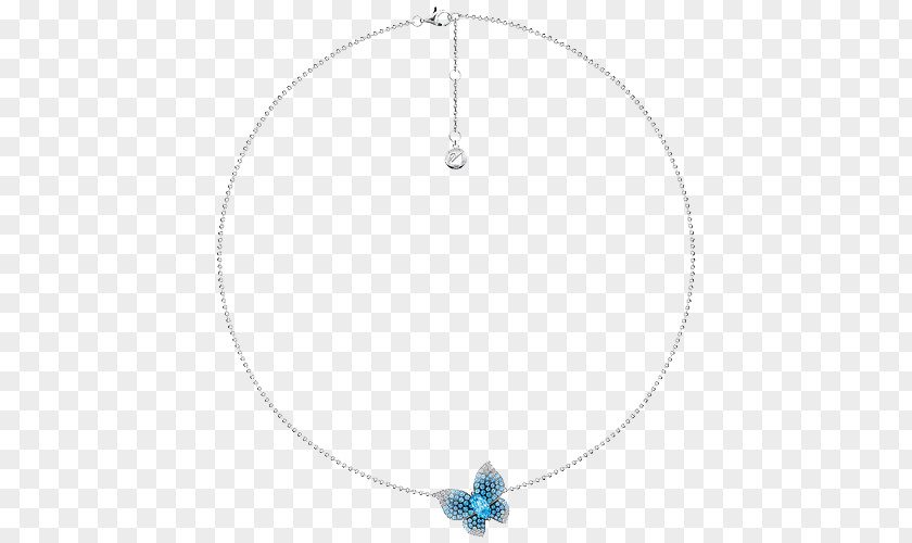 Swarovski Jewelry Blue Necklace Circle Angle Pattern PNG