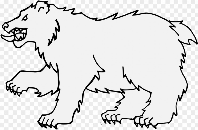 Bear Heraldry Drawing Clip Art PNG