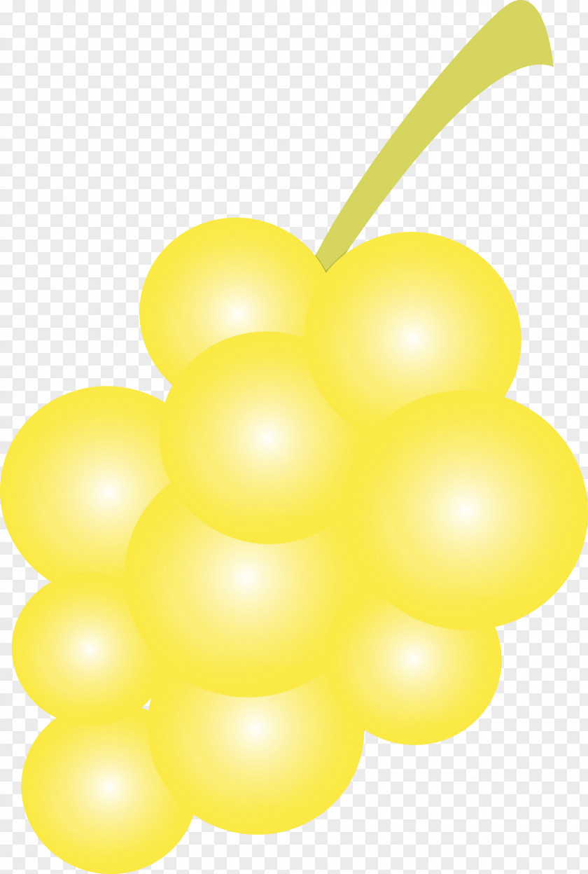Grape Yellow Balloon PNG