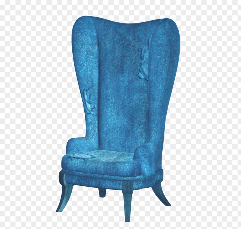 American Cartoon Blue Noble Queen Sofa Chair Table Couch Furniture PNG