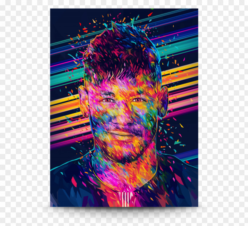 Messi Canvas Print Poster Graphic Designer PNG
