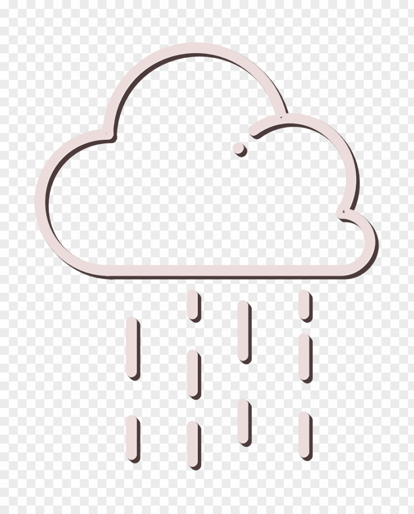 Metal Heart Cloud Icon No Wind Rain PNG