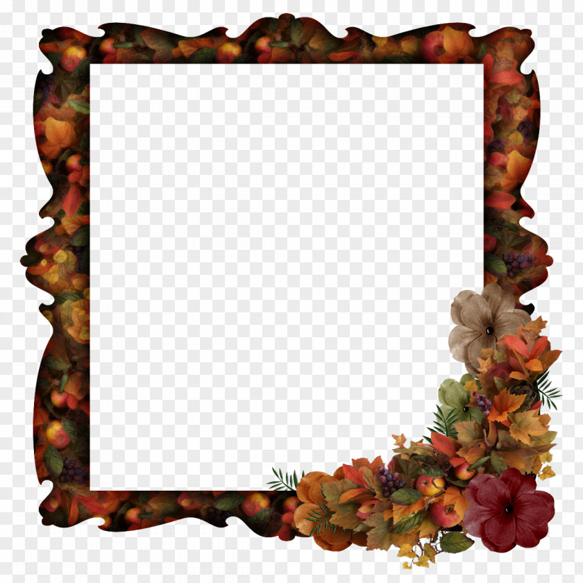 Autumn Picture Frames Scrapbooking PNG