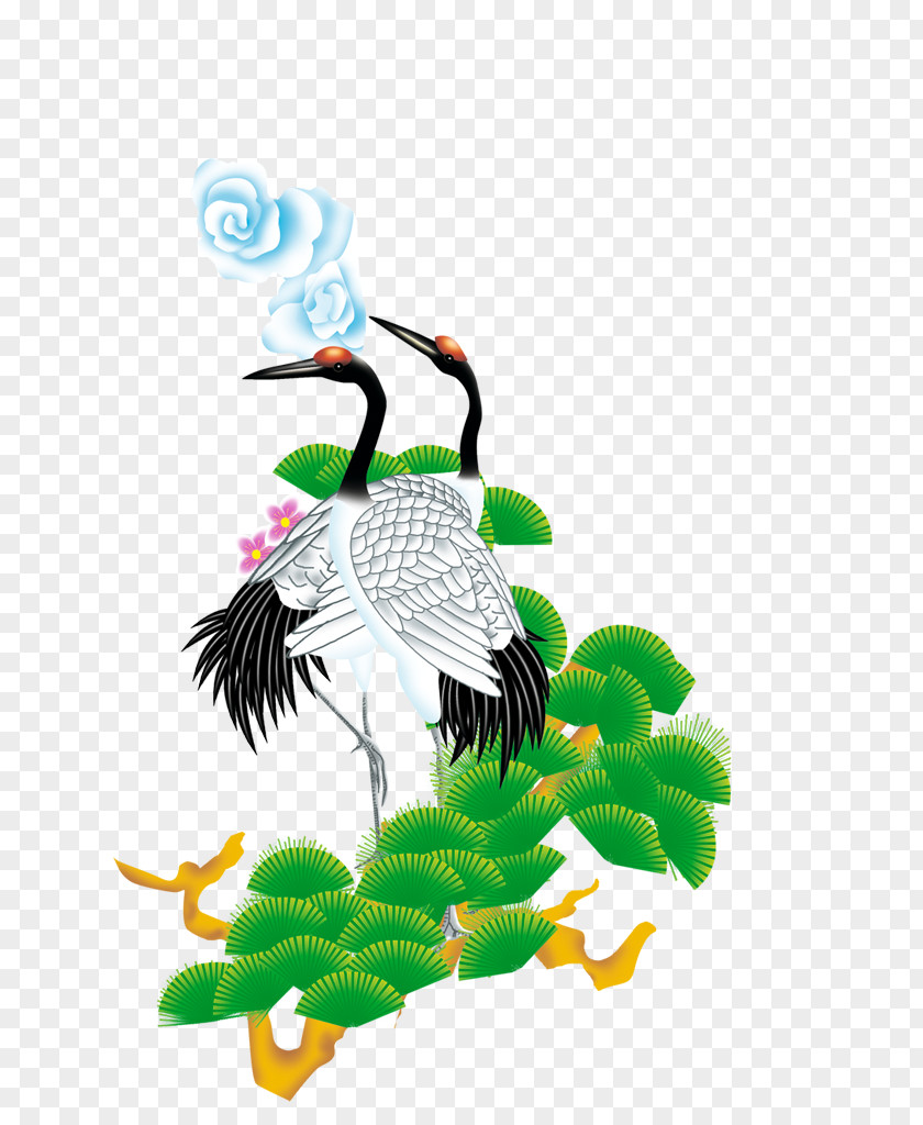 Crane Chinese New Year Lunar PNG