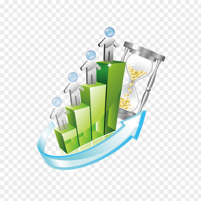 Vector Data And Hourglass Icon PNG