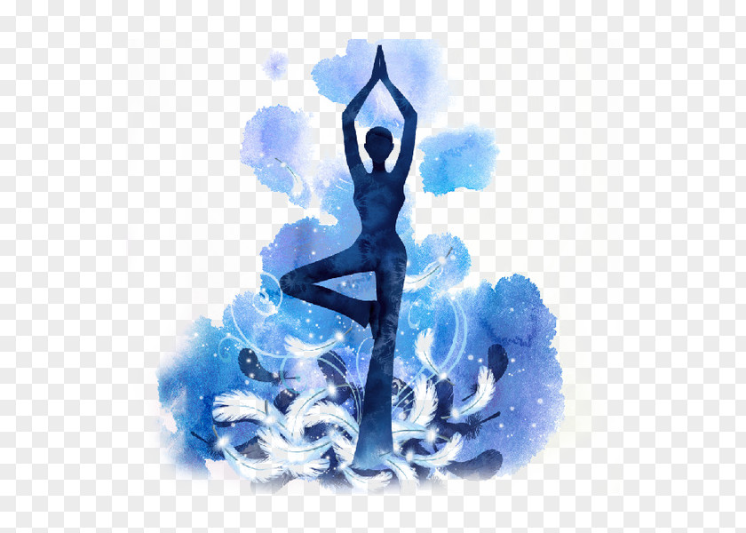 Yoga Poster Image Silhouette Minimalism PNG