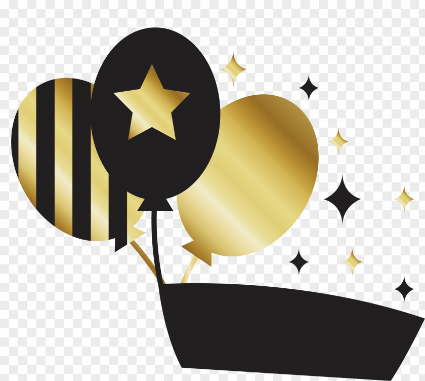 Balloon Decorated Title Box Birthday Icon PNG
