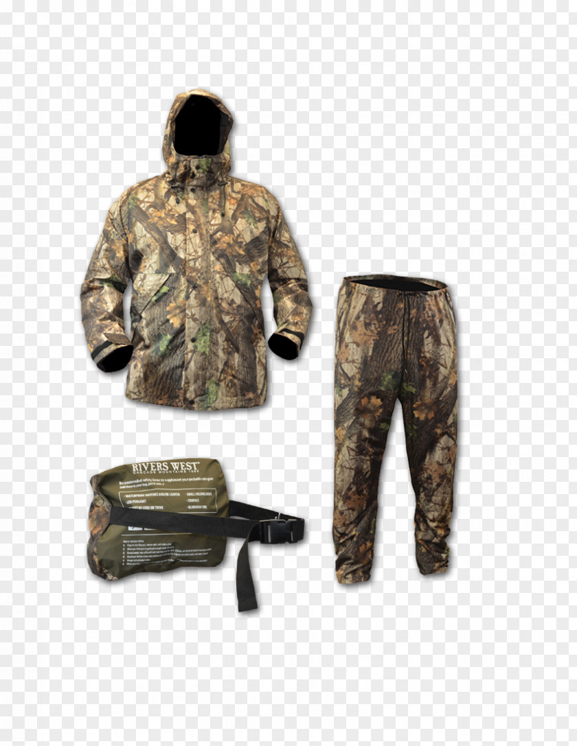 Fisherman Raincoat Suit Military Camouflage Jacket Pants PNG