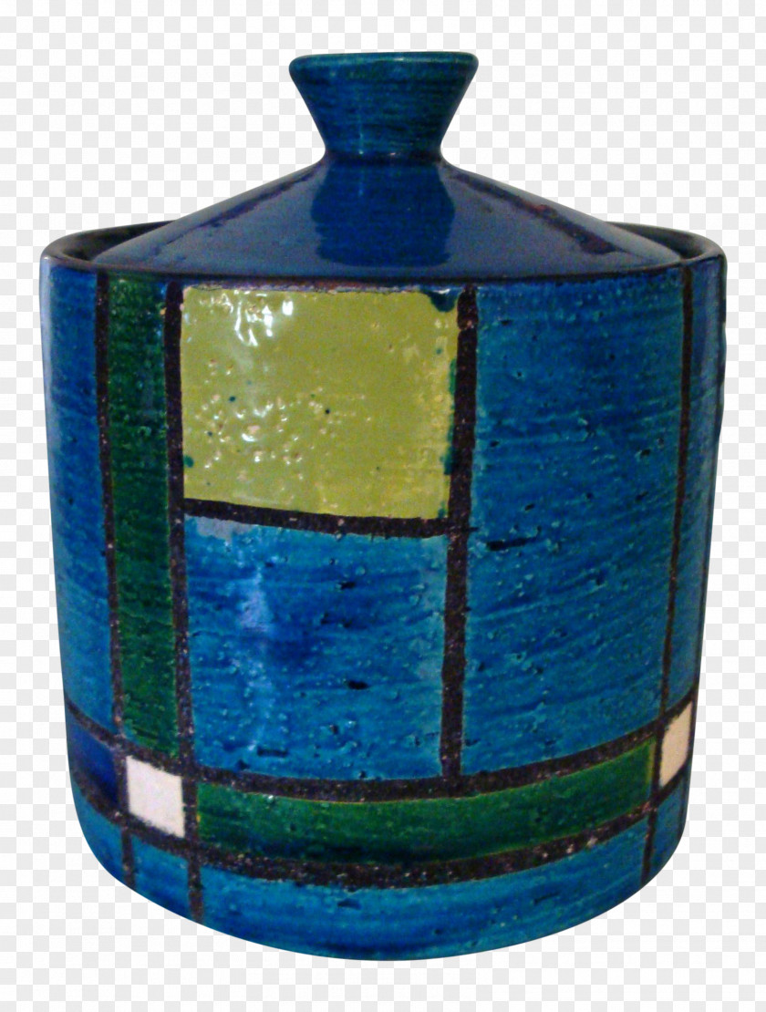 Glass Bottle Vase Cobalt Blue PNG