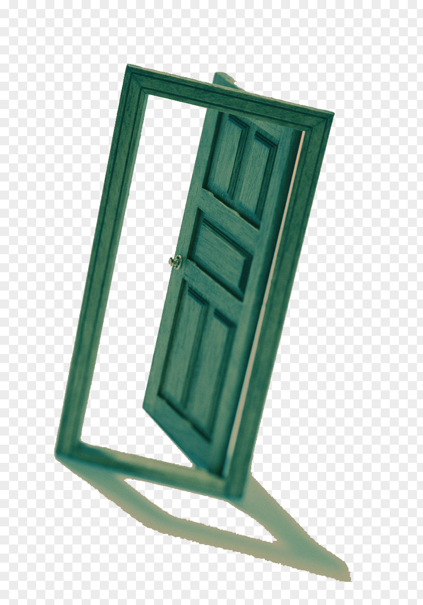 Green Open Door Window Light PNG