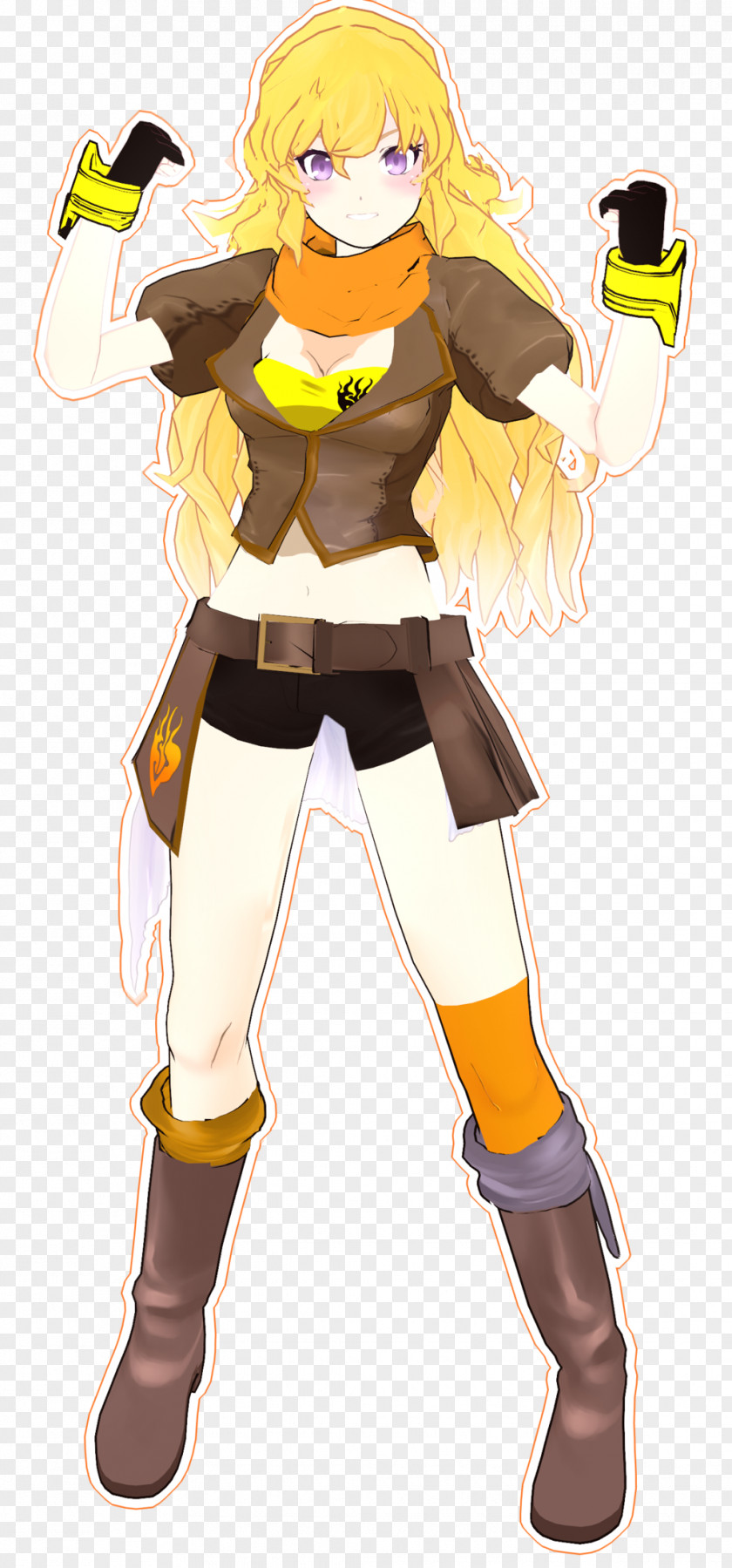 Long Sleeve Pajamas Yang Xiao Weiss Schnee DeviantArt MikuMikuDance PNG