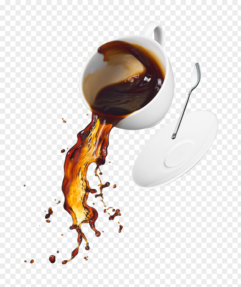 Spilled Coffee Cup Tea Stock Photography PNG