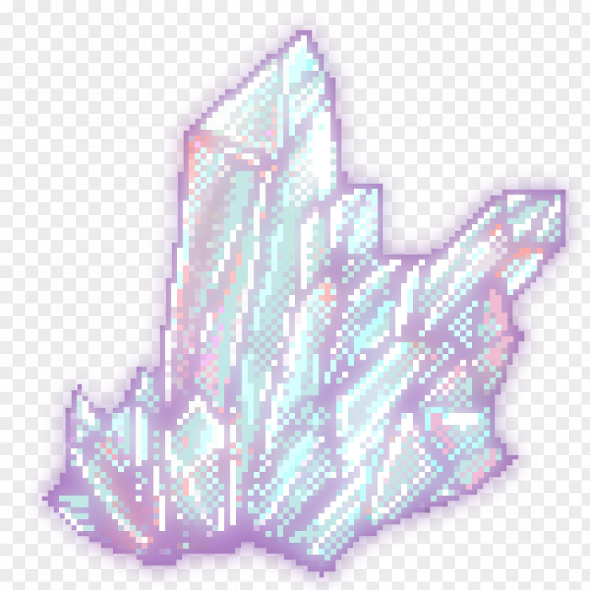 Crystal Pixel Art PNG