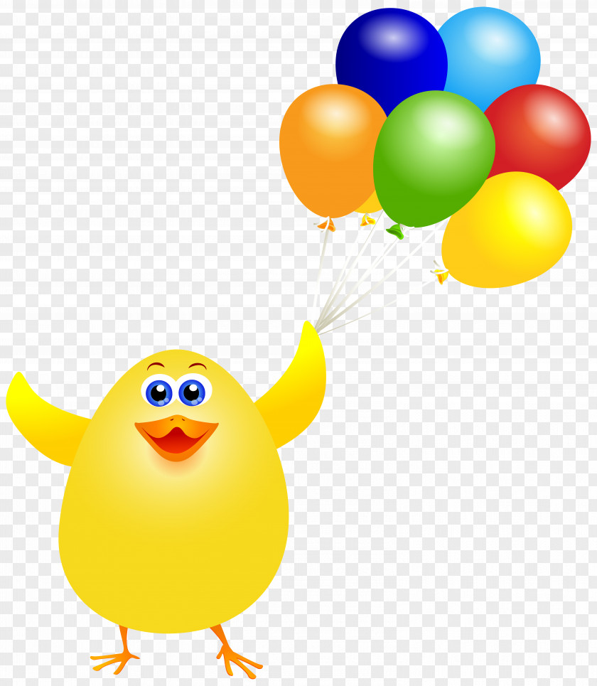 Easter Chicken With Balloons Clip Art Image White House Sandwich Balloon Fried PNG