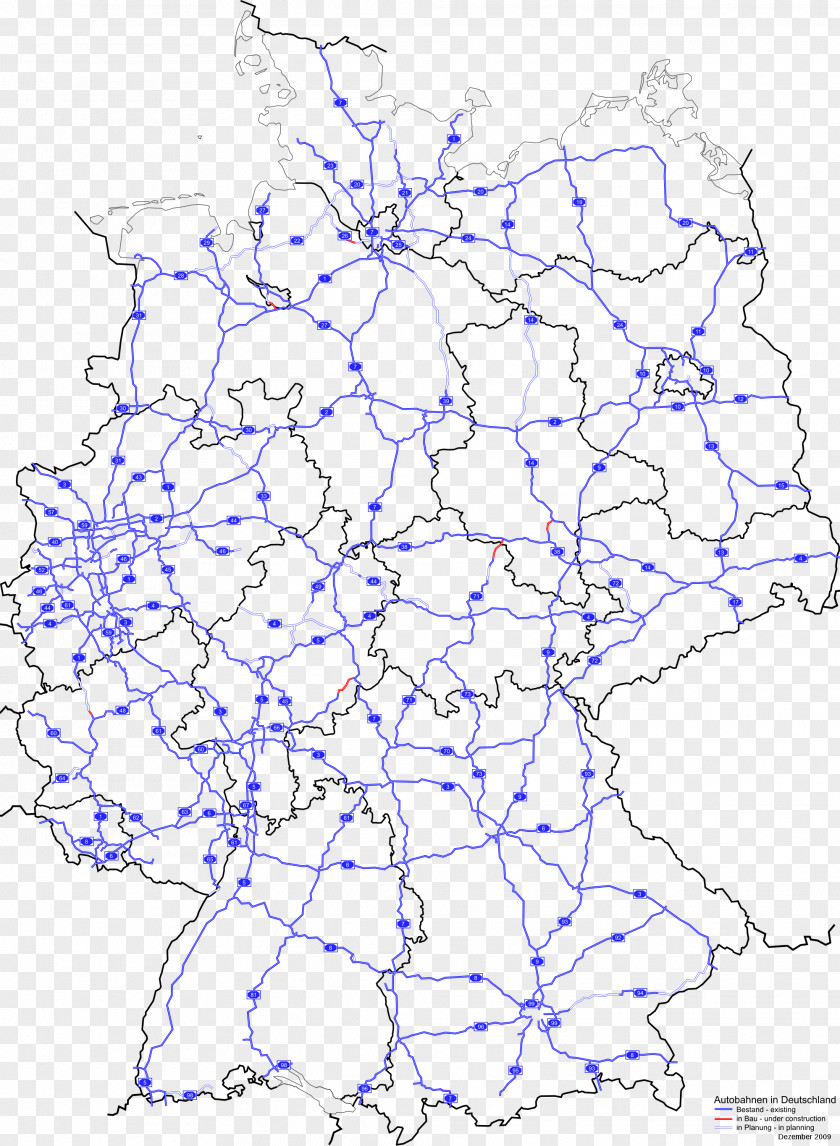 Map Bundesstraße Autobahnen In Deutschland Germany PNG