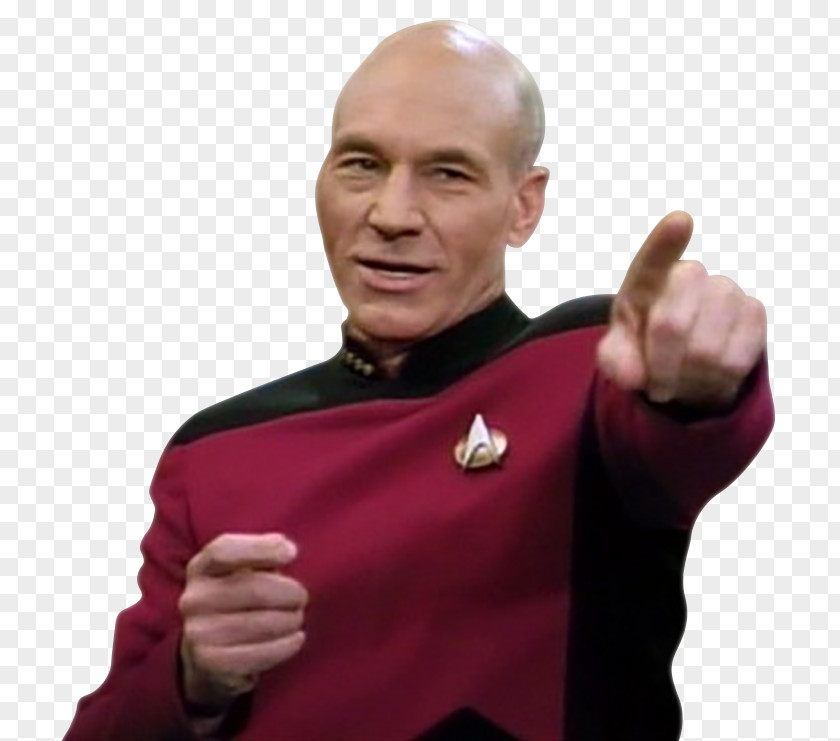 Patrick Stewart Jean-Luc Picard Star Trek: The Next Generation Meme James T. Kirk PNG Kirk, clipart PNG