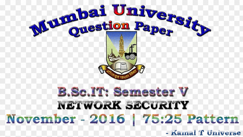 Security Pattern University Of Mumbai Brand Logo Recreation Font PNG