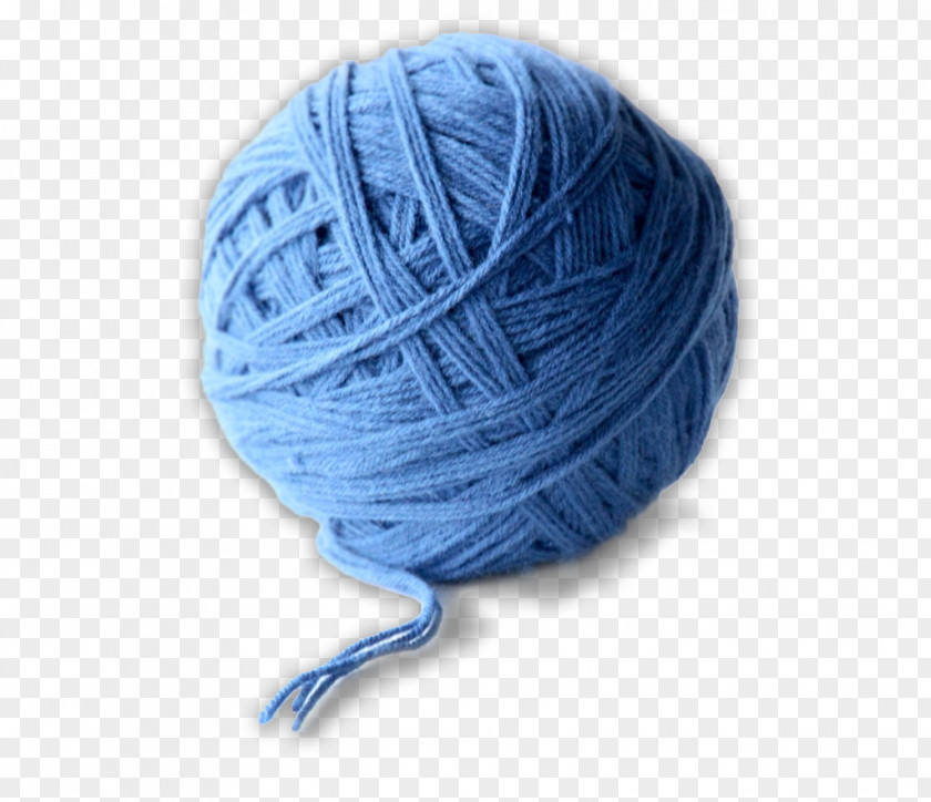 Twine Woolen Blue Background Ribbon PNG