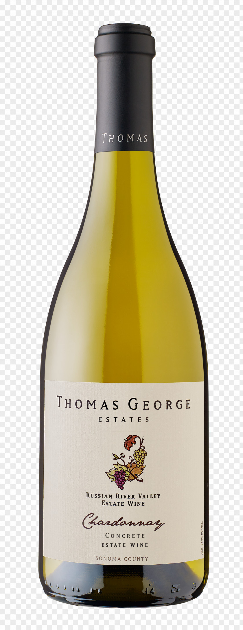 Wine Pinot Noir Thomas George Estates Russian River Valley AVA Chardonnay PNG