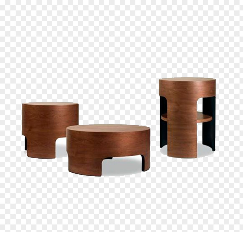 Wood Showcase Coffee Table Furniture PNG
