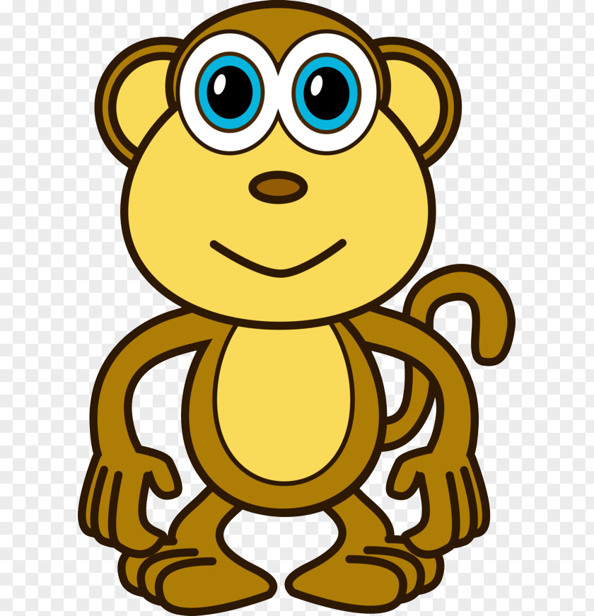 A Picture Of Cartoon Monkey Drawing Comics Clip Art PNG