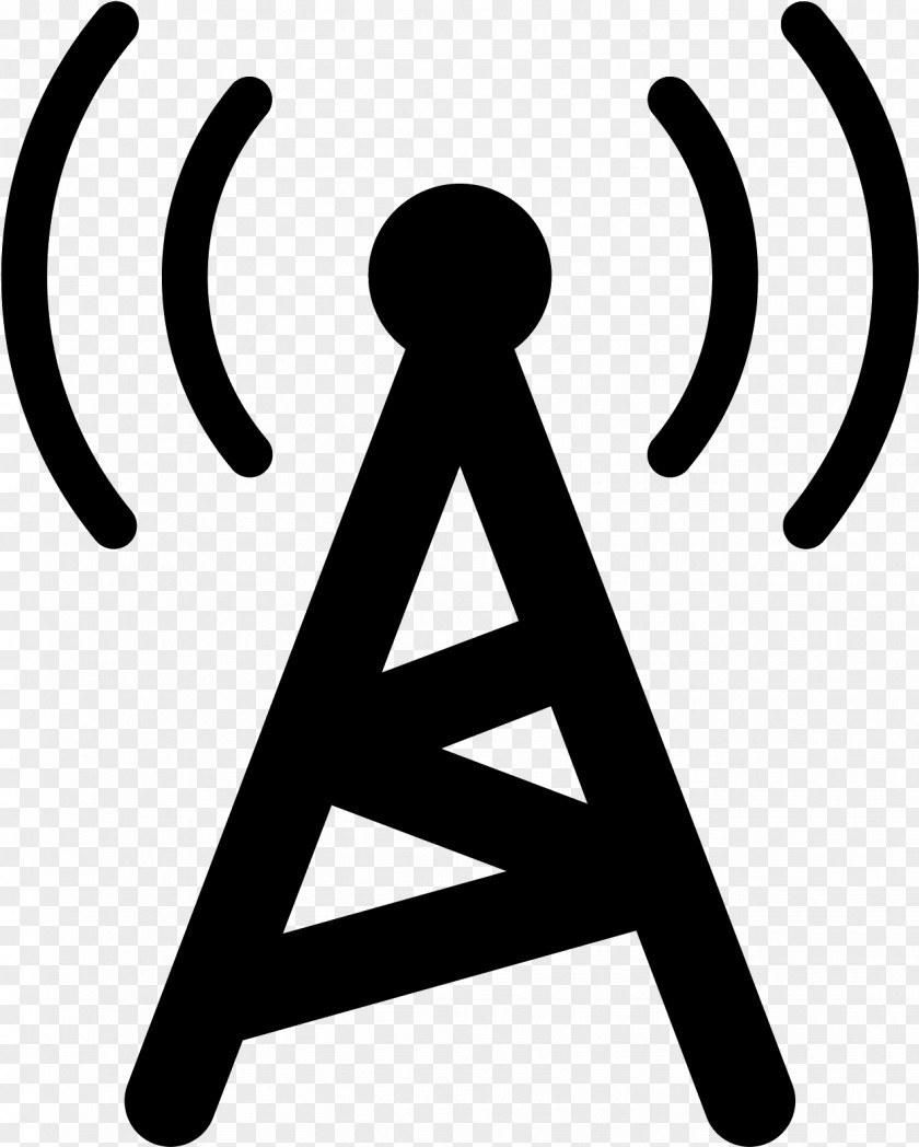 Blackandwhite Logo Telecommunications Tower Line PNG