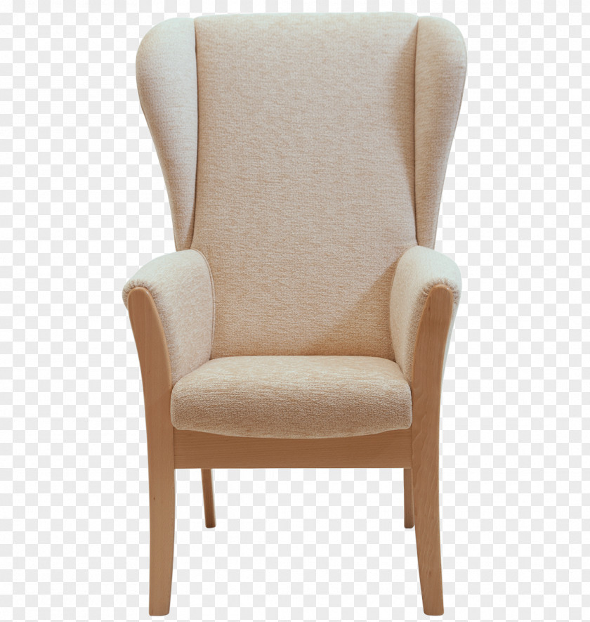 Comfortable Sleep Chair Beige PNG