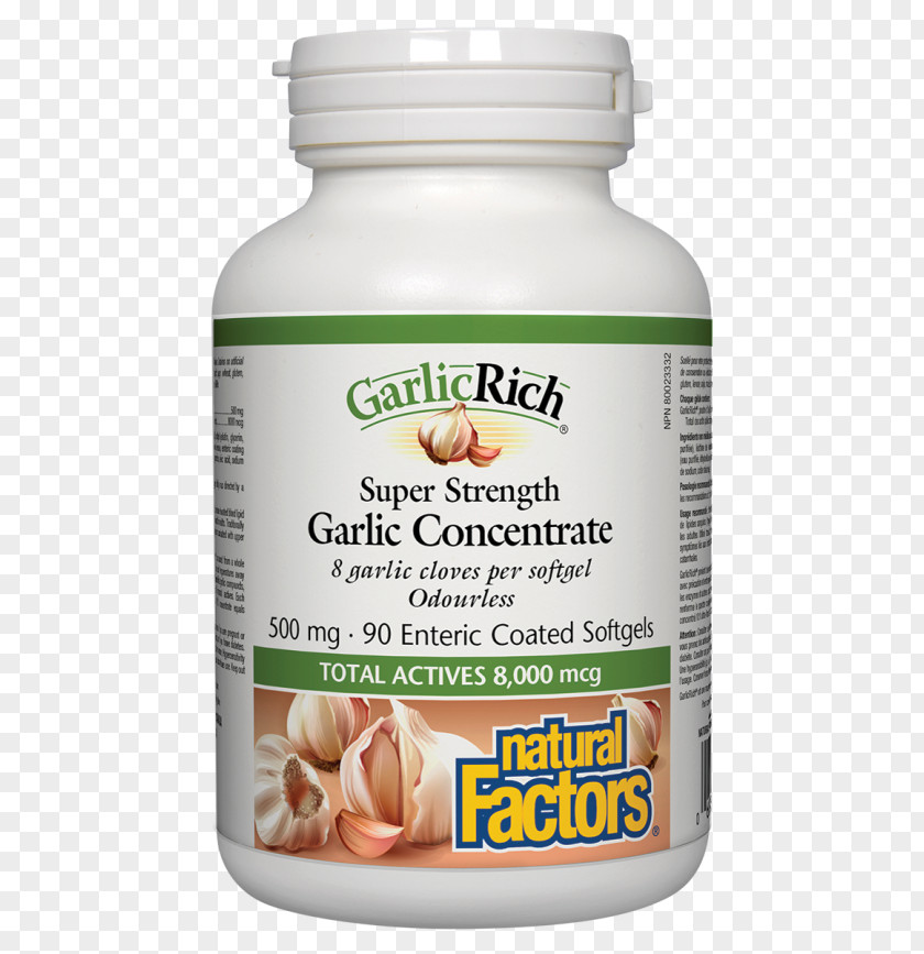 Garlic Blood Pressure Dietary Supplement Vitamin C D B Vitamins PNG