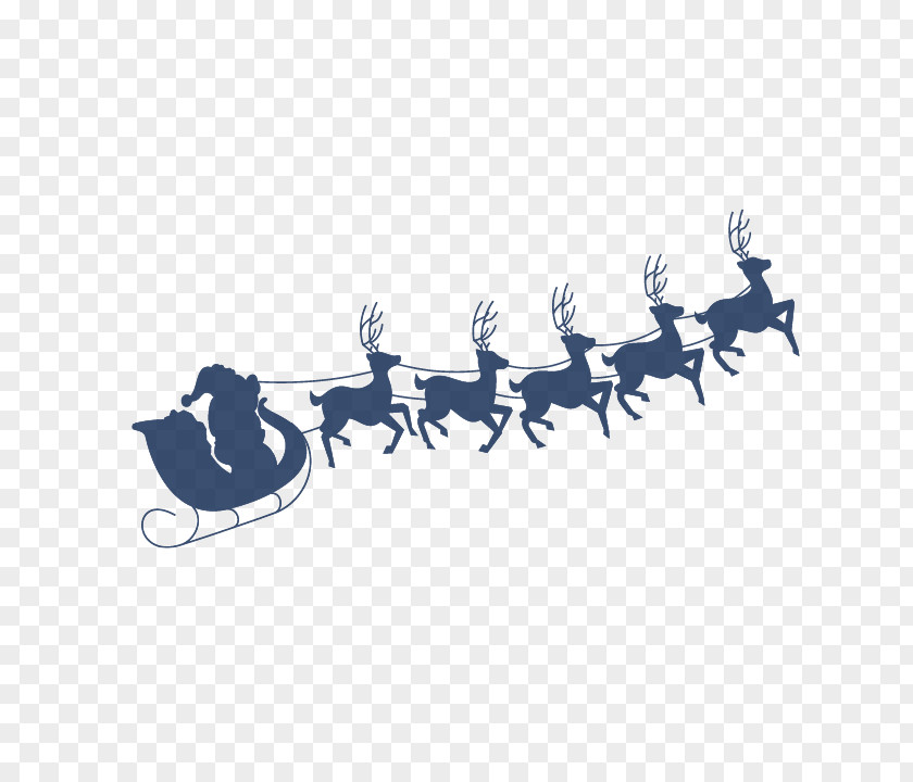 Deer Sled Pattern Santa Clauss Reindeer NORAD Tracks Christmas PNG