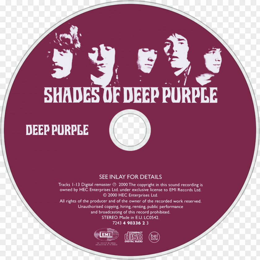 Shades Of Deep Purple Album Progressive Rock Hard PNG