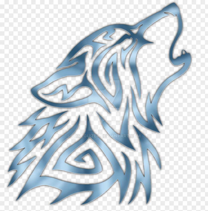 Wolf Howling In The Moonlight Gray Pack Drawing Tattoo PNG