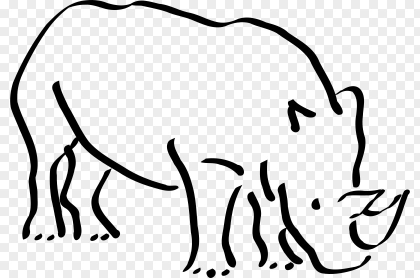 Black Rhinoceros White Clip Art PNG