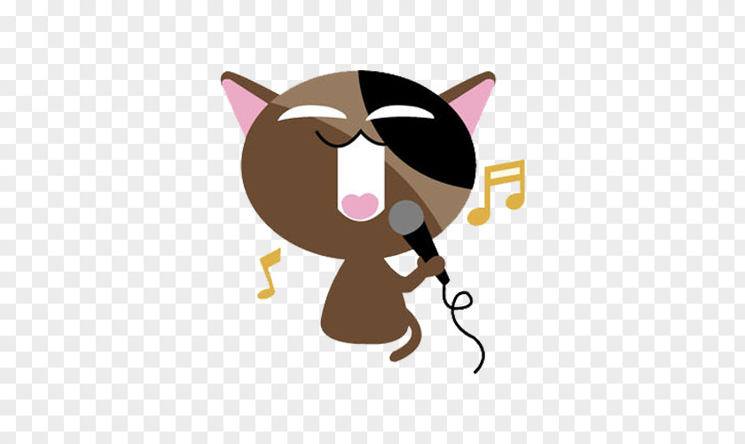 Singing Cat Bengal Dog Clip Art PNG