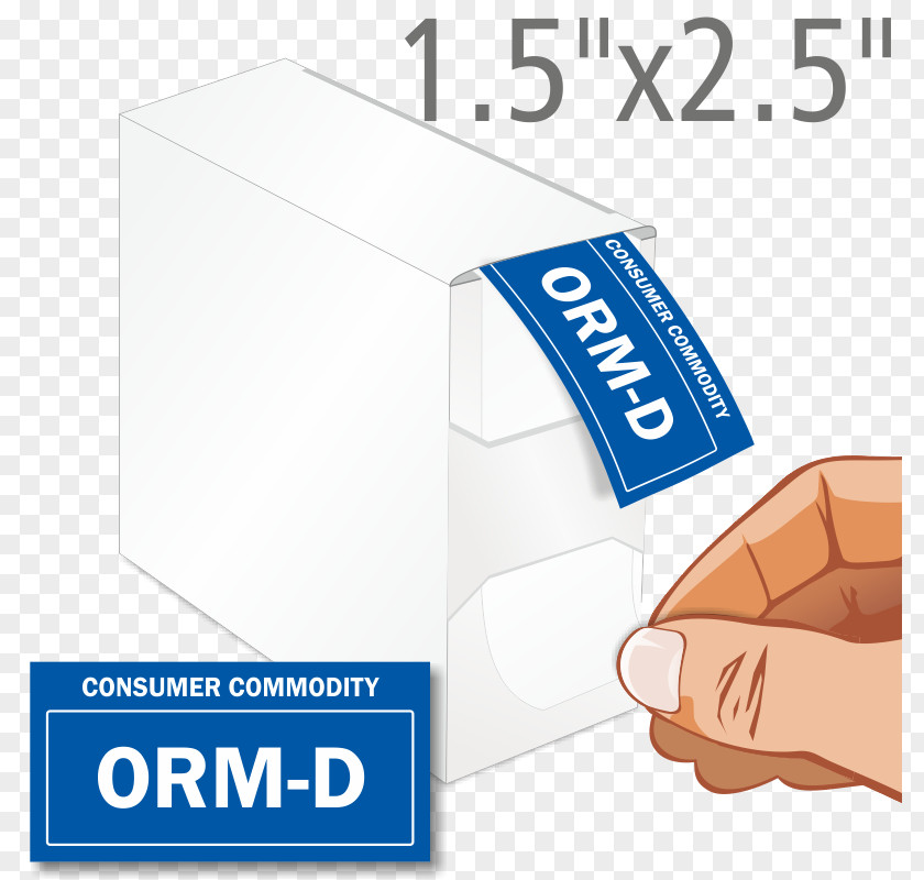 ORM-D Globally Harmonized System Of Classification And Labelling Chemicals Paper Sticker PNG