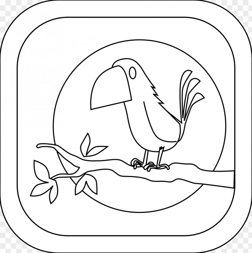 Bird Line Art Clip Drawing Illustration Coloring Book PNG