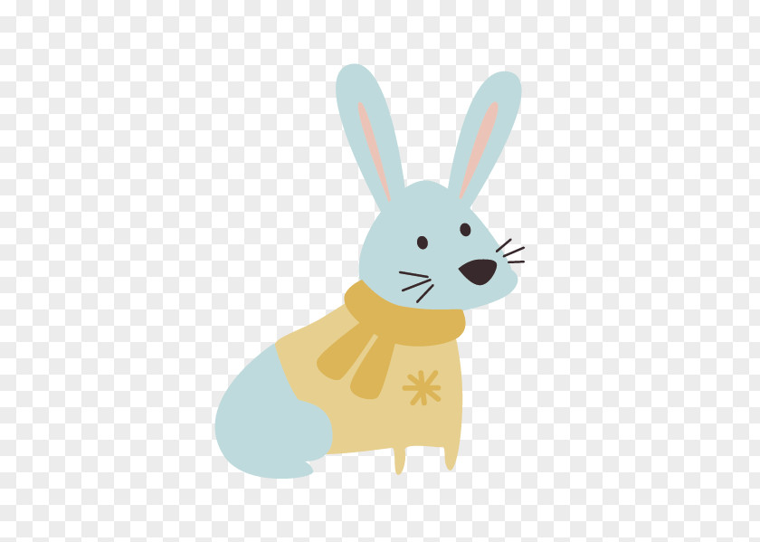 Rabbit European Easter Bunny Watercolor: Flowers PNG