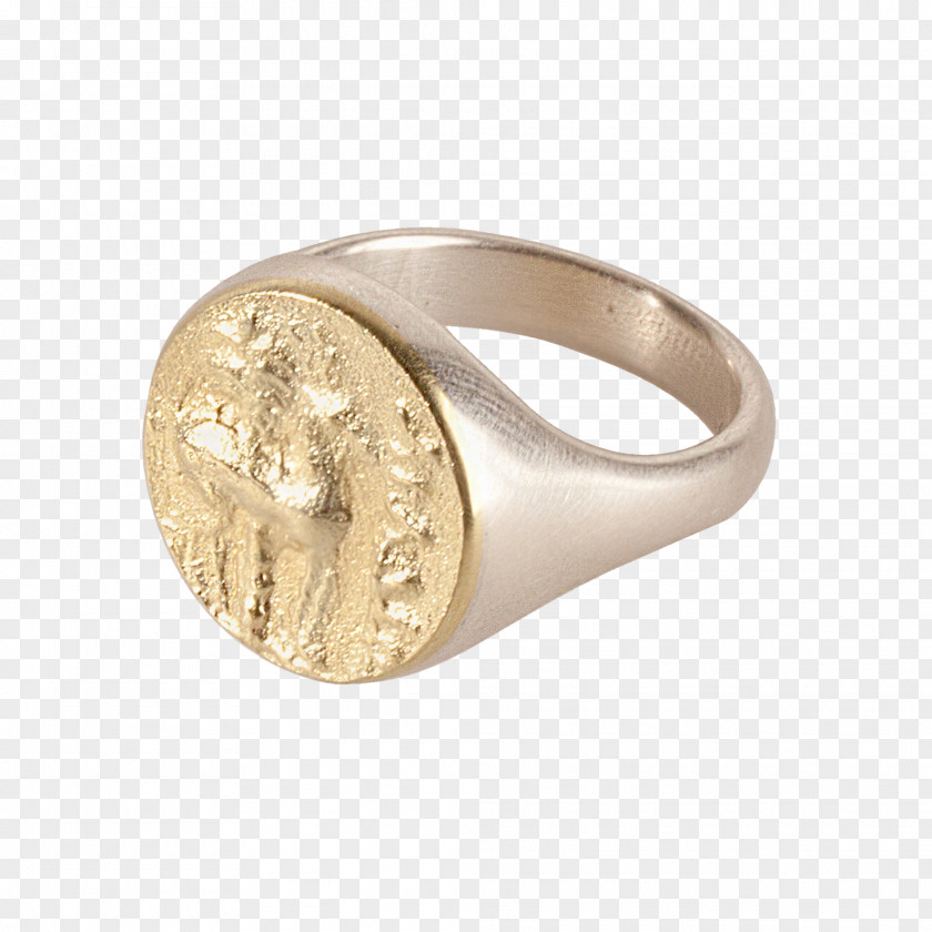 Ring Silver Jewellery Coin Chevalière PNG