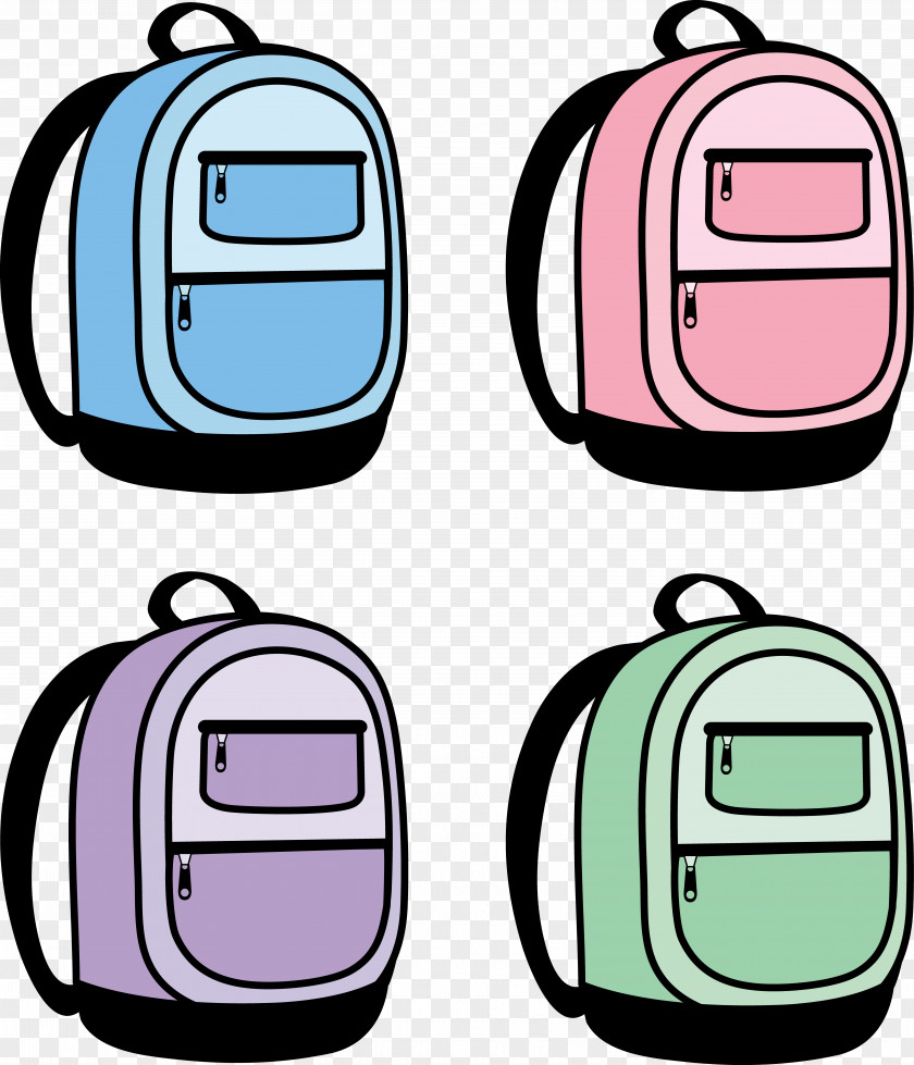 School Bags Cliparts Backpack Bag Travel Clip Art PNG