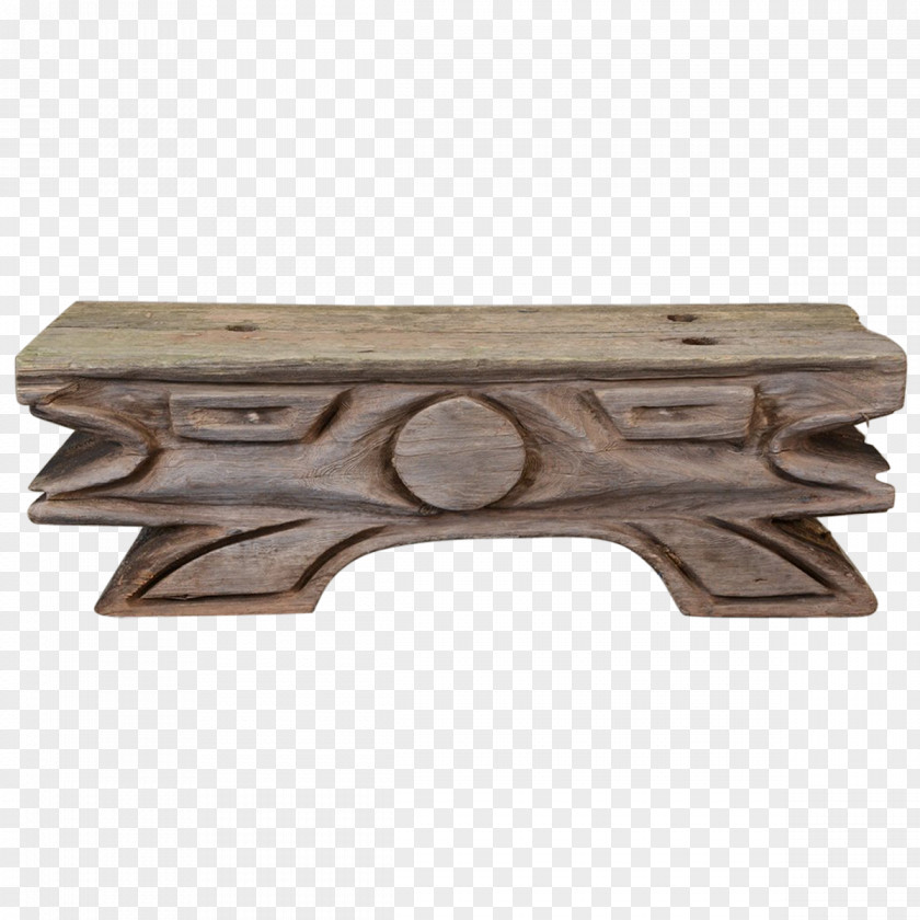Table Wood Carving Sculpture PNG