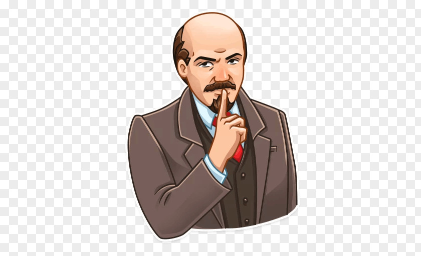 Vladimir Lenin Telegram Revolutionary Sticker Soviet Union PNG