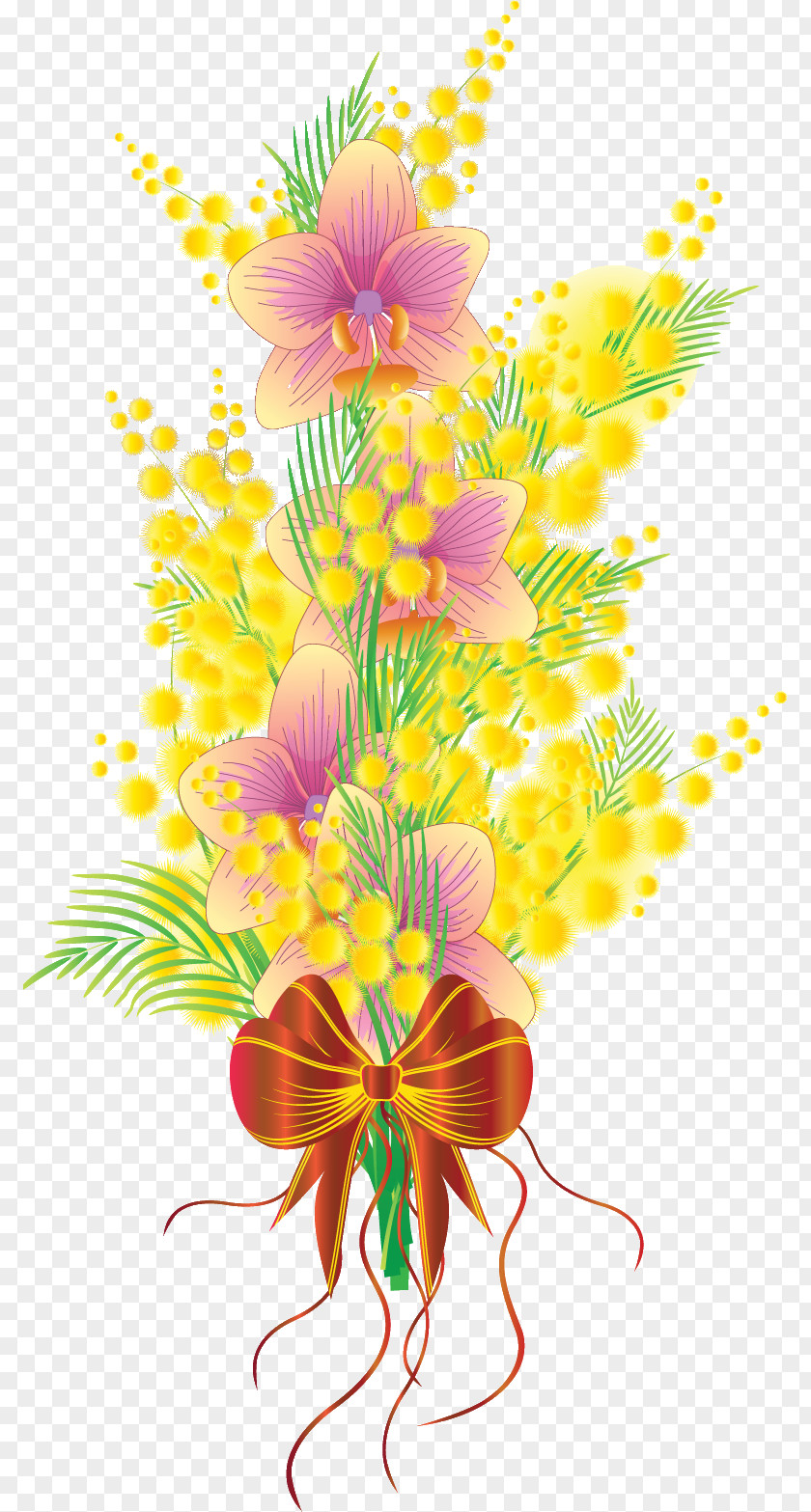 Flower Bouquet Nosegay Clip Art PNG