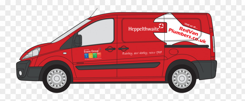 Modern Booklet Heppelthwaite The Red Van Plumbers Car Compact PNG