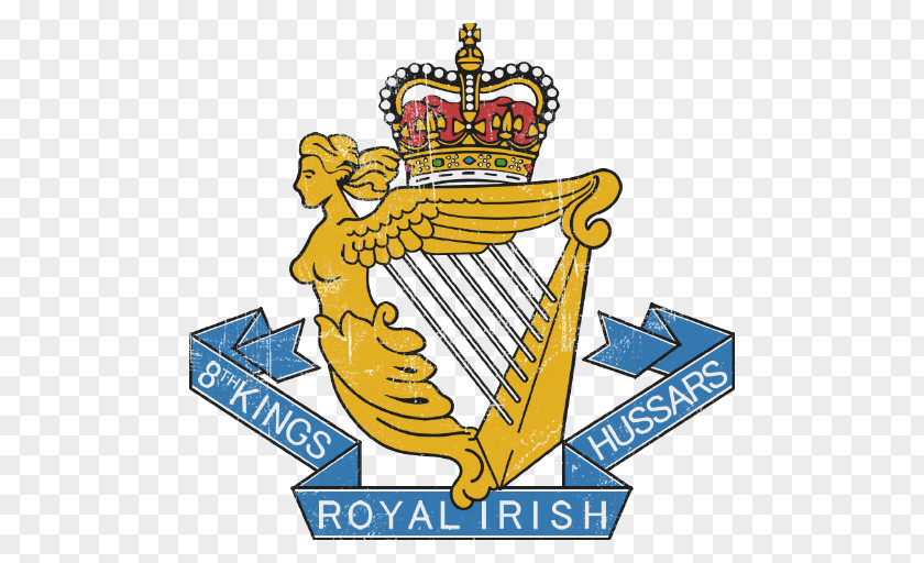 October War Regiment Emblem 8th King's Royal Irish Hussars Special Forces Army PNG